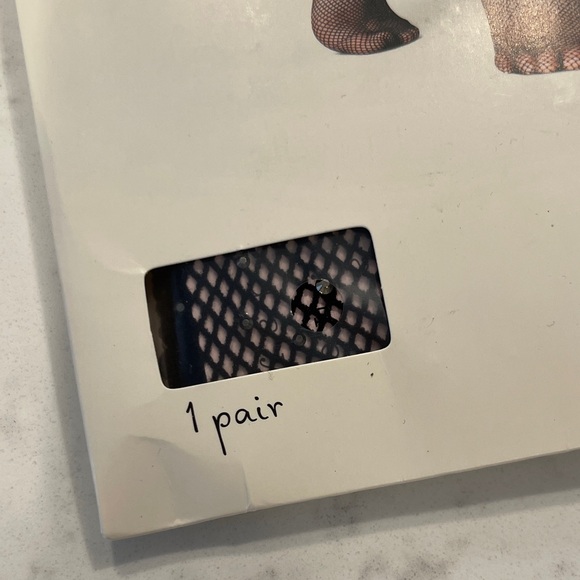 A New Day Sheer Black Fashion Tights with Rhinestones - Picture 2 of 4